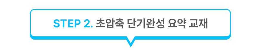 STEP 2. 초압축 단기완성 요약 교재